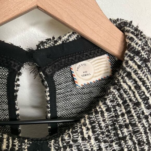 Anthropologie Collared Tweed Top - Picture 4 of 8